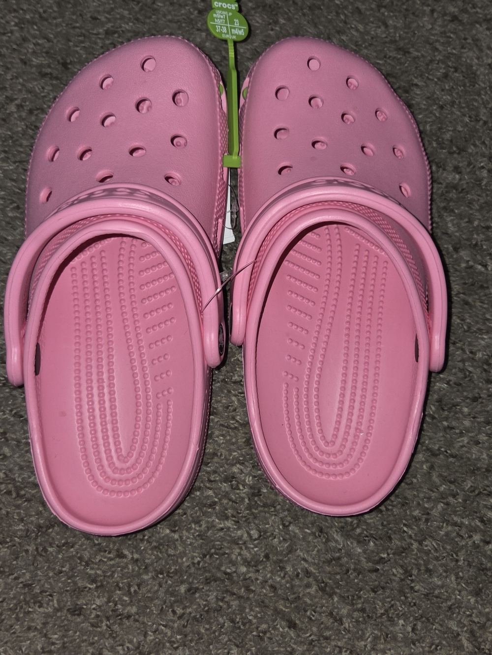 NWT CROCS Womens 7 or Mens 5 Classic Clog in Lemonade Pink - Picture 2 of 4